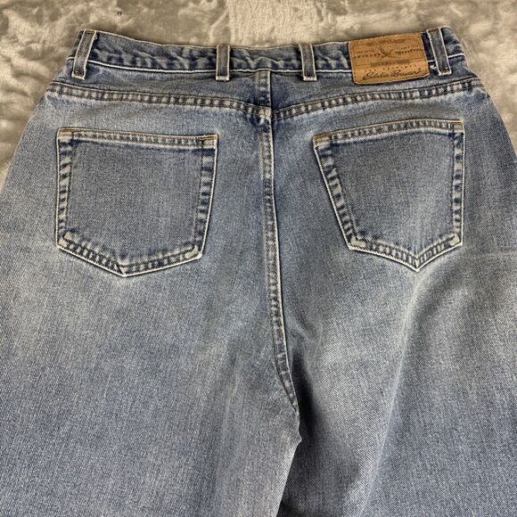 Vtg 90’s Eddie Bauer Mom Jeans Women's 14 High Rise Loose Fit 100% Cotton (1152) - Picture 10 of 14